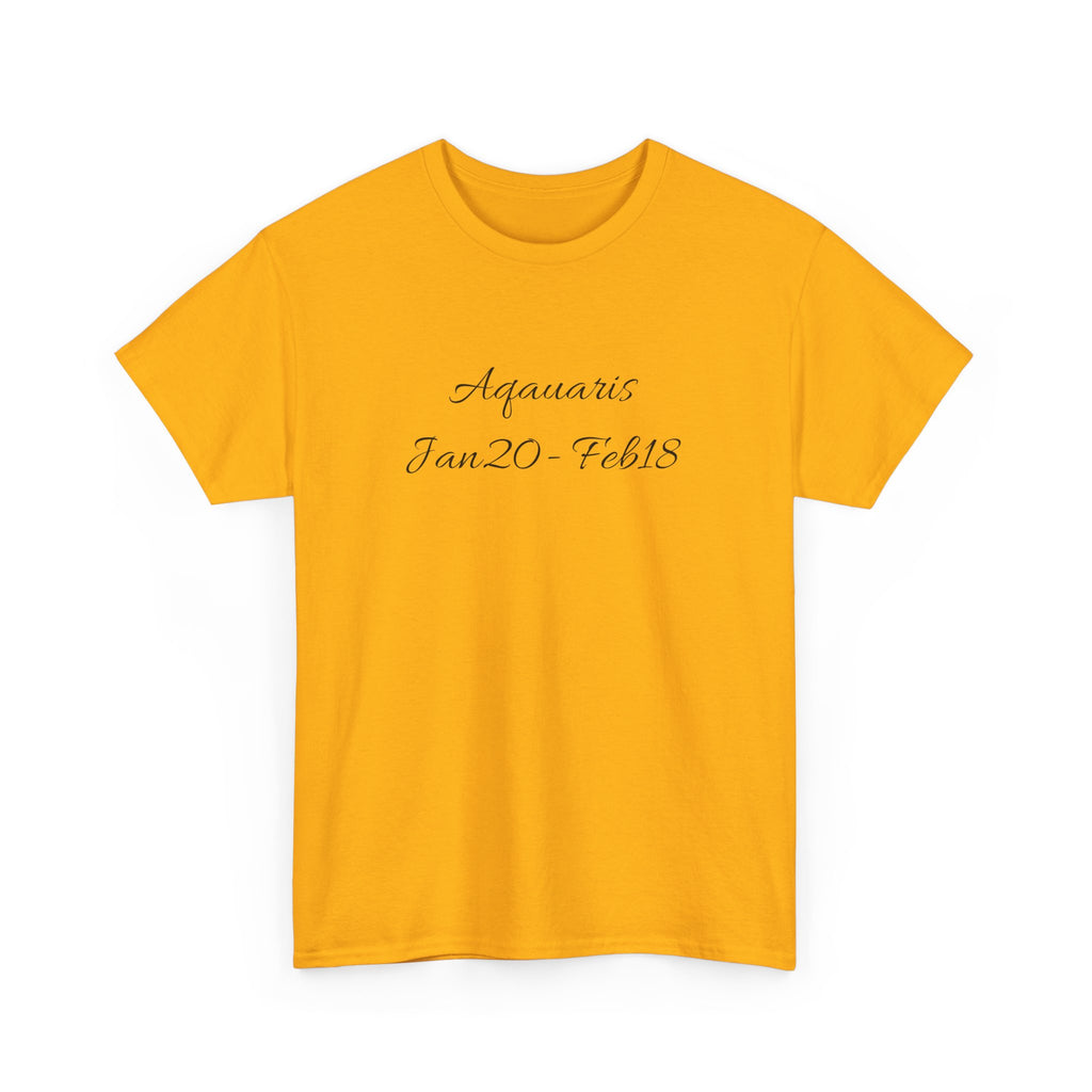 Aquarius Sign Tee – Zodiac Graphic T-Shirt
