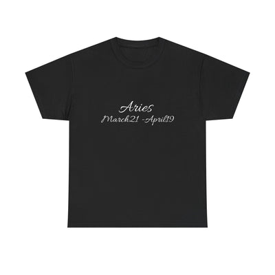 Aries Sign Tee – Unisex Heavy Cotton Astrology T-Shirt