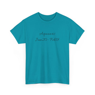 Aquarius Sign Tee – Zodiac Graphic T-Shirt