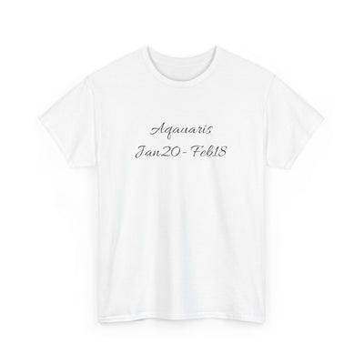 Aquarius Sign Tee – Zodiac Graphic T-Shirt