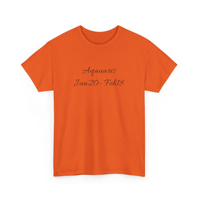 Aquarius Sign Tee – Zodiac Graphic T-Shirt