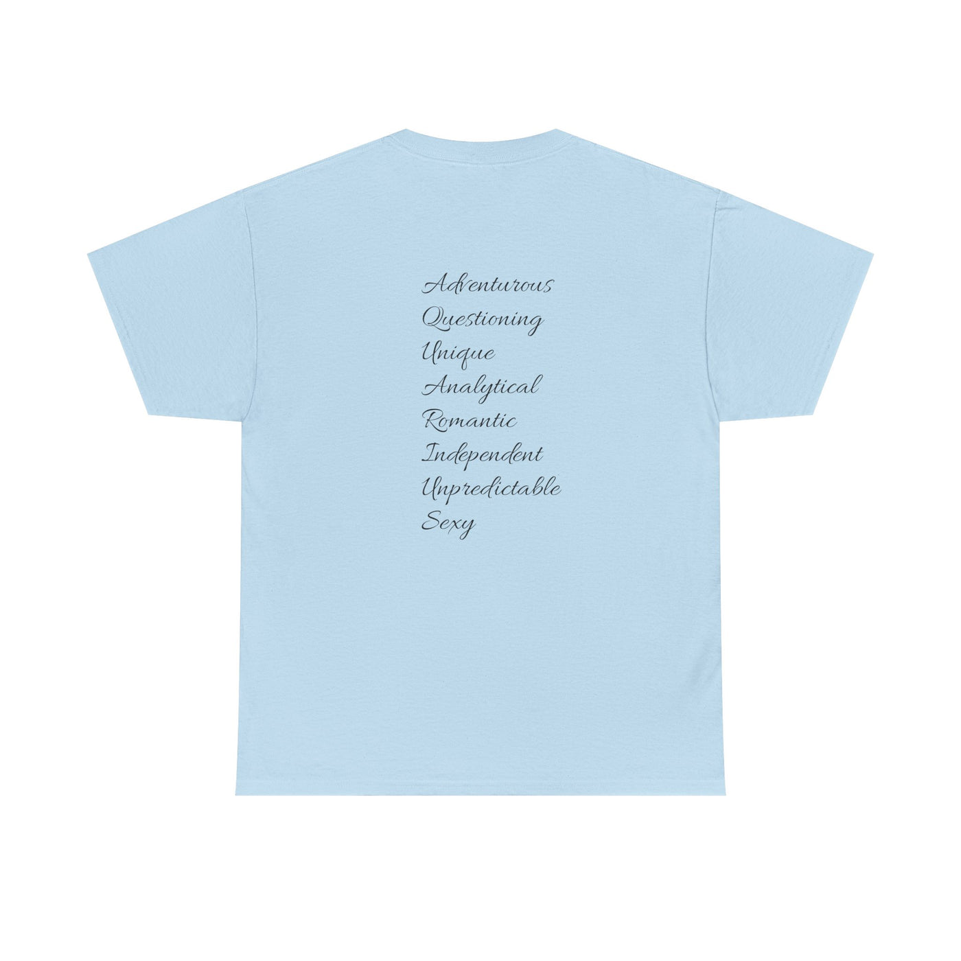 Aquarius Sign Tee – Zodiac Graphic T-Shirt