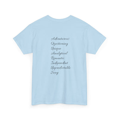 Aquarius Sign Tee – Zodiac Graphic T-Shirt