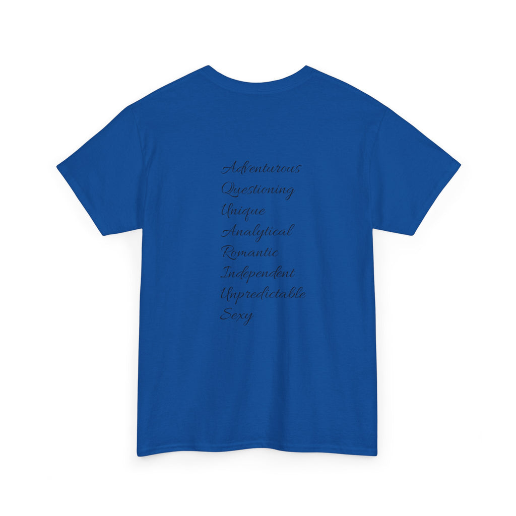 Aquarius Sign Tee – Zodiac Graphic T-Shirt