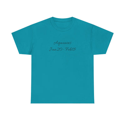 Aquarius Sign Tee – Zodiac Graphic T-Shirt