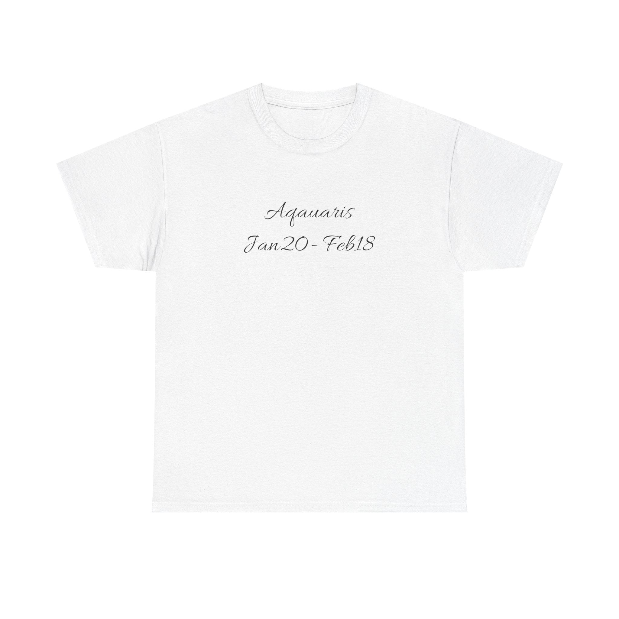 Aquarius Sign Tee – Zodiac Graphic T-Shirt