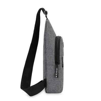 Men’s Large Capacity Chest Bag – One Shoulder Crossbody for Outdoor & Sports