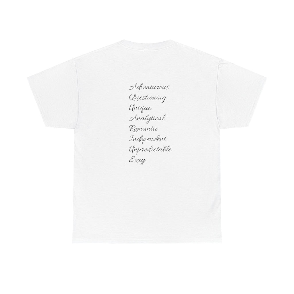 Aquarius Sign Tee – Zodiac Graphic T-Shirt