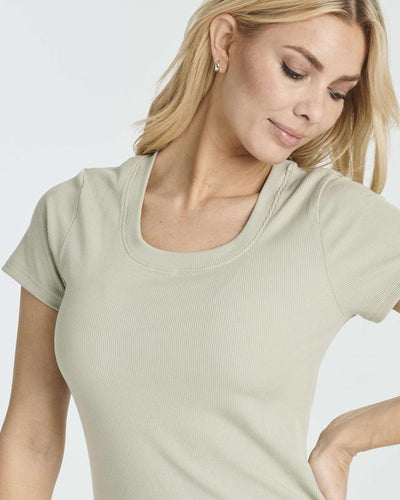 3 Pack: Women'S Ribbed Jersey Crew Neck Short Sleeve Midi Length Dress with Side Slit