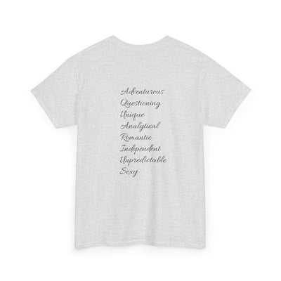 Aquarius Sign Tee – Zodiac Graphic T-Shirt