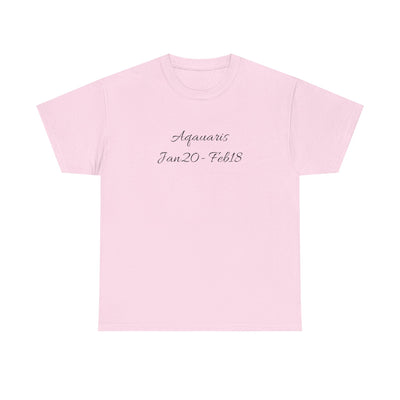 Aquarius Sign Tee – Zodiac Graphic T-Shirt