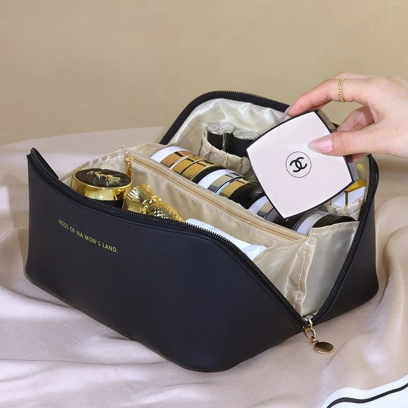 Makeup Organizer Female Toiletry Kit Bag Make Up Case Storage Pouch Luxury Lady Box, Cosmetic Bag, Organizer Bag for Travel Zip