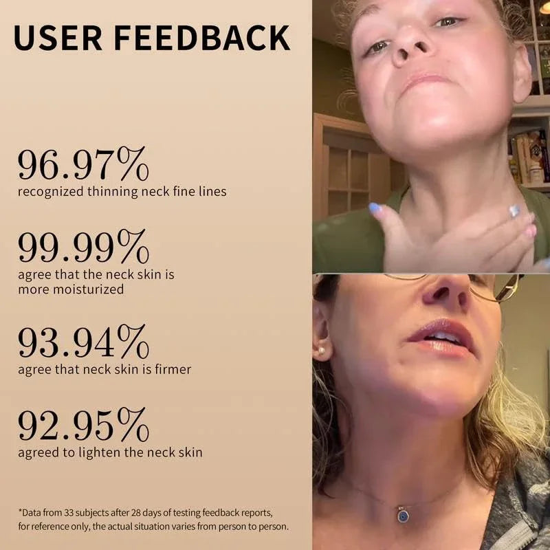 120G Neck Firming Roller Cream Lifts Dilutes Neck Lines, Deeply Nourishes, Easily Absorbed, Massages and Soothes Neck Skin Care