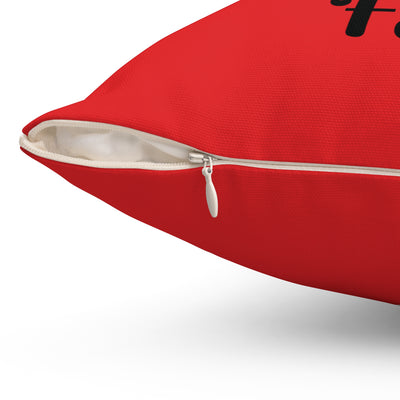 Spun Polyester Square Pillow – Truly Blessed / Highly Favored