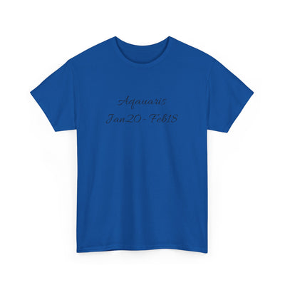 Aquarius Sign Tee – Zodiac Graphic T-Shirt