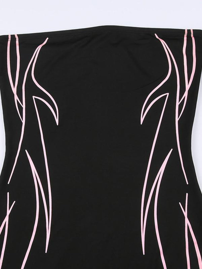 Women'S Stripes Print Asymmetrical Hem Mini Bodycon Dress, Fall Dresses for Women, Birthday Dresses 2024, Street Trendy off Shoulder Tight Sleeve Bodycon Dress, Fall Dresses, Downtown Girl Clothes Downtown Girl Clothes, Clothing