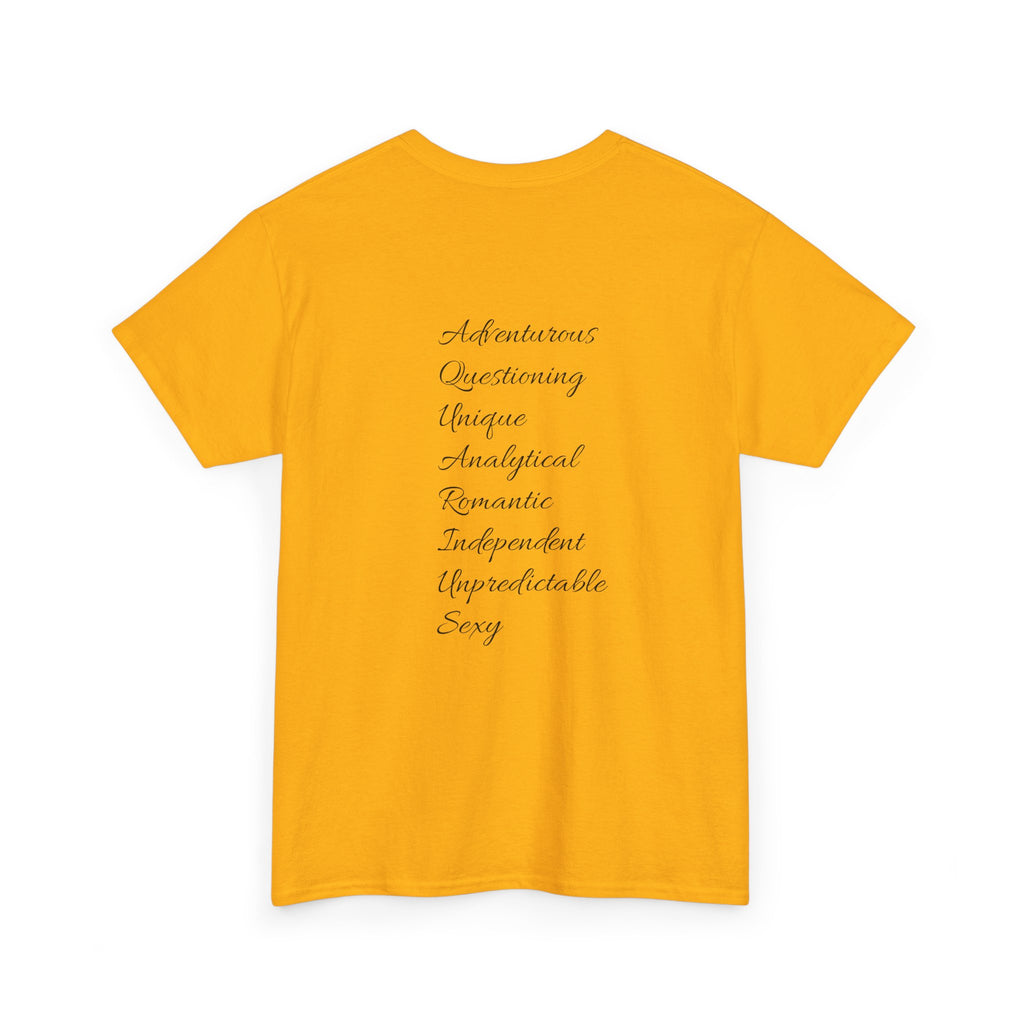 Aquarius Sign Tee – Zodiac Graphic T-Shirt