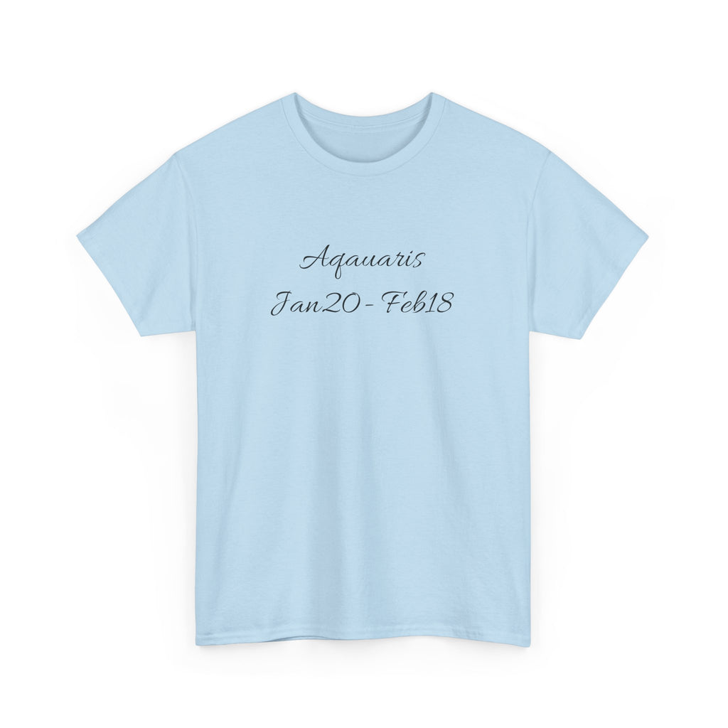 Aquarius Sign Tee – Zodiac Graphic T-Shirt