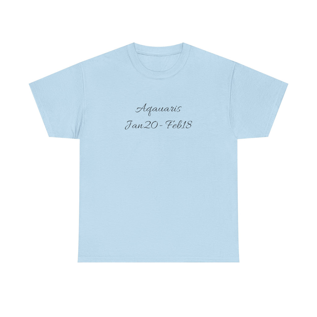 Aquarius Sign Tee – Zodiac Graphic T-Shirt