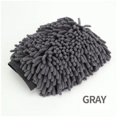 Double-Sided Chenille Car Wash Gloves – Plush & Thickened Auto Cleaning Tool