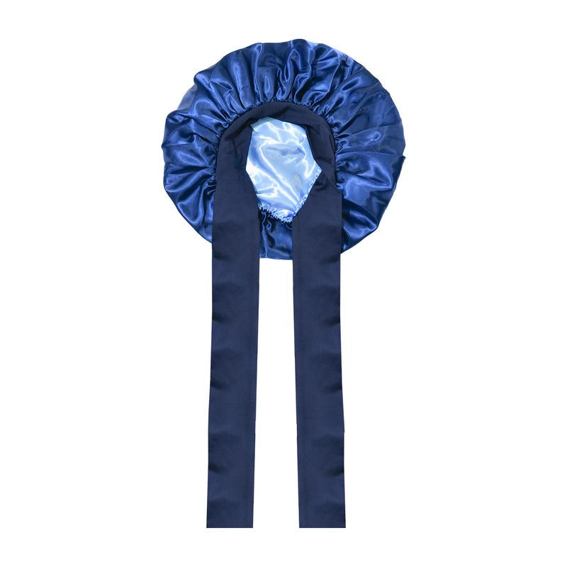 Silk Bonnet Satin Bonnet Hair Bonnet for Sleeping Double Layer Hair Bonnet with Elastic Tie Band for Women Natural Curly Hair(Pink,Black,Blue，Brown)