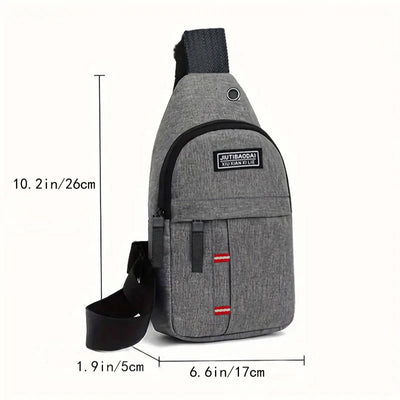 Lady adjustable chest pocket outdoor mountain bike single-shoulder diagonal cross Oxford fabric chest pocket