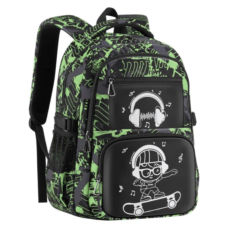 School Backpack for Boys Backpacks for Kids Camo Bookbag Teens Middle School Bags Waterproof Travel Backpack
