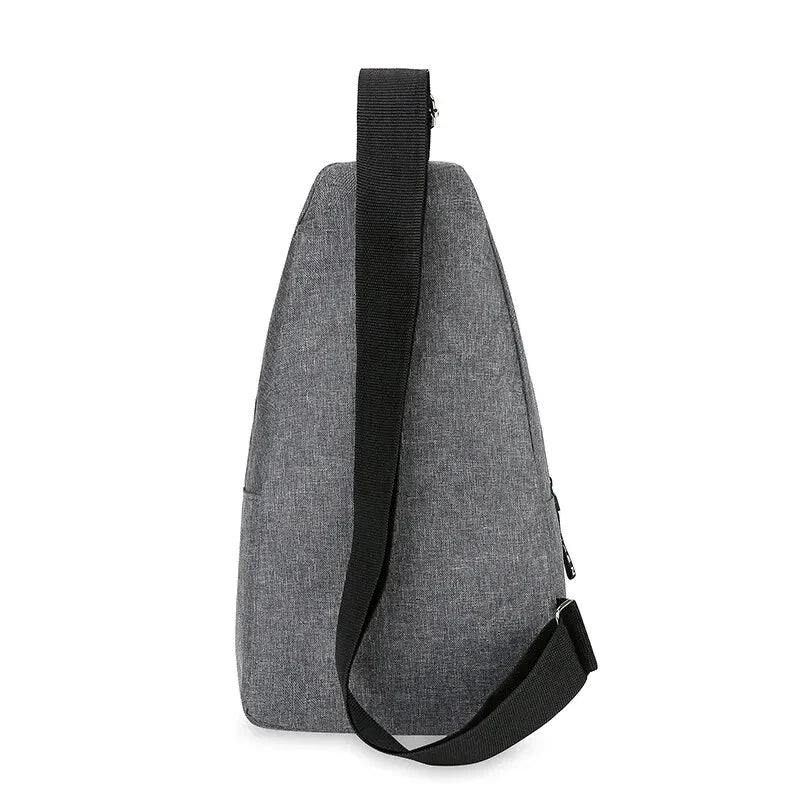 Men’s Large Capacity Chest Bag – One Shoulder Crossbody for Outdoor & Sports