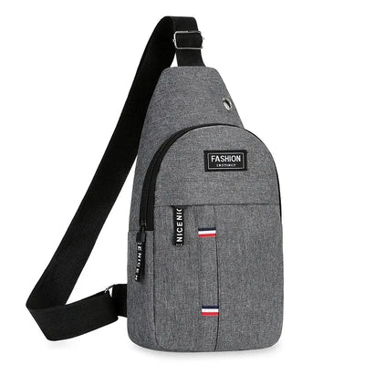 Men’s Large Capacity Chest Bag – One Shoulder Crossbody for Outdoor & Sports