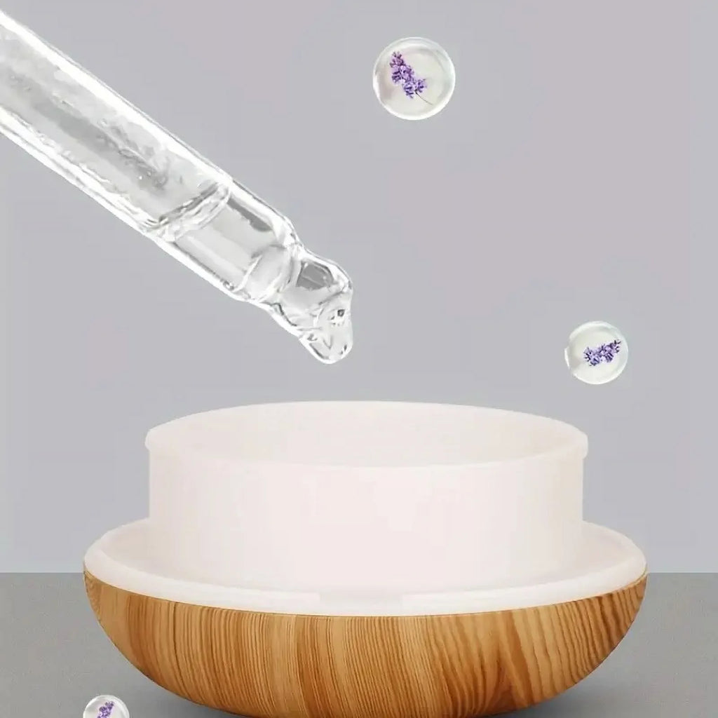 Portable Diffuser Humidifier,Diffusers for Essential Oils,350Ml,Deep Wood Grain