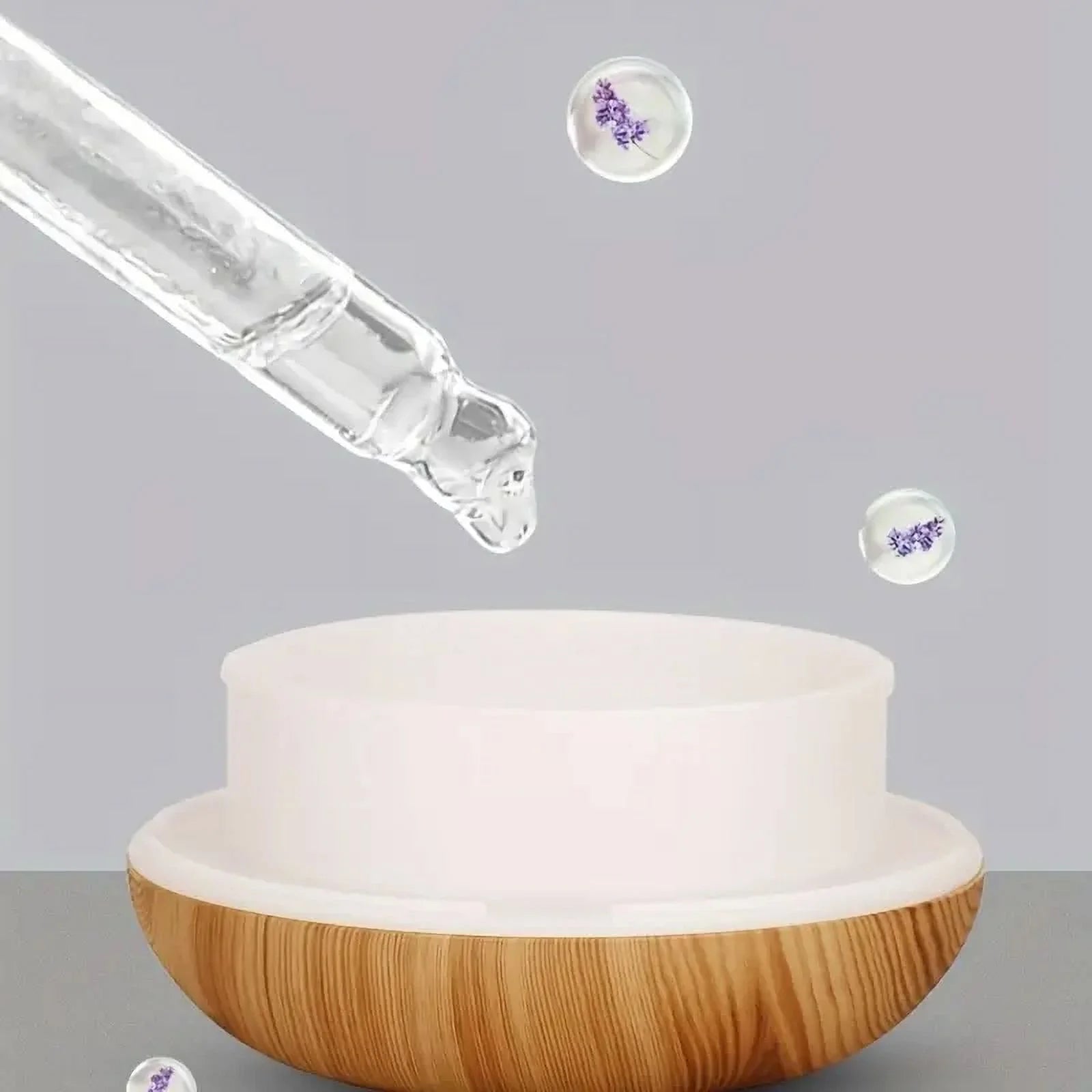 Portable Diffuser Humidifier,Diffusers for Essential Oils,350Ml,Deep Wood Grain